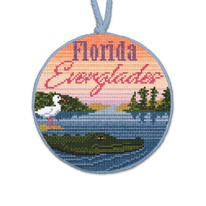 Everglades National Park Needlepoint Ornament 