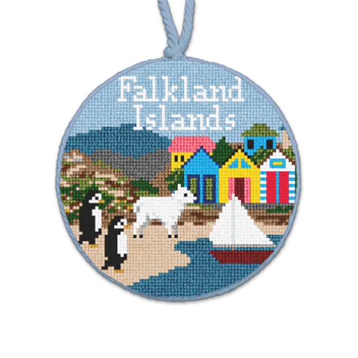 Falkland Islands Needlepoint Ornament