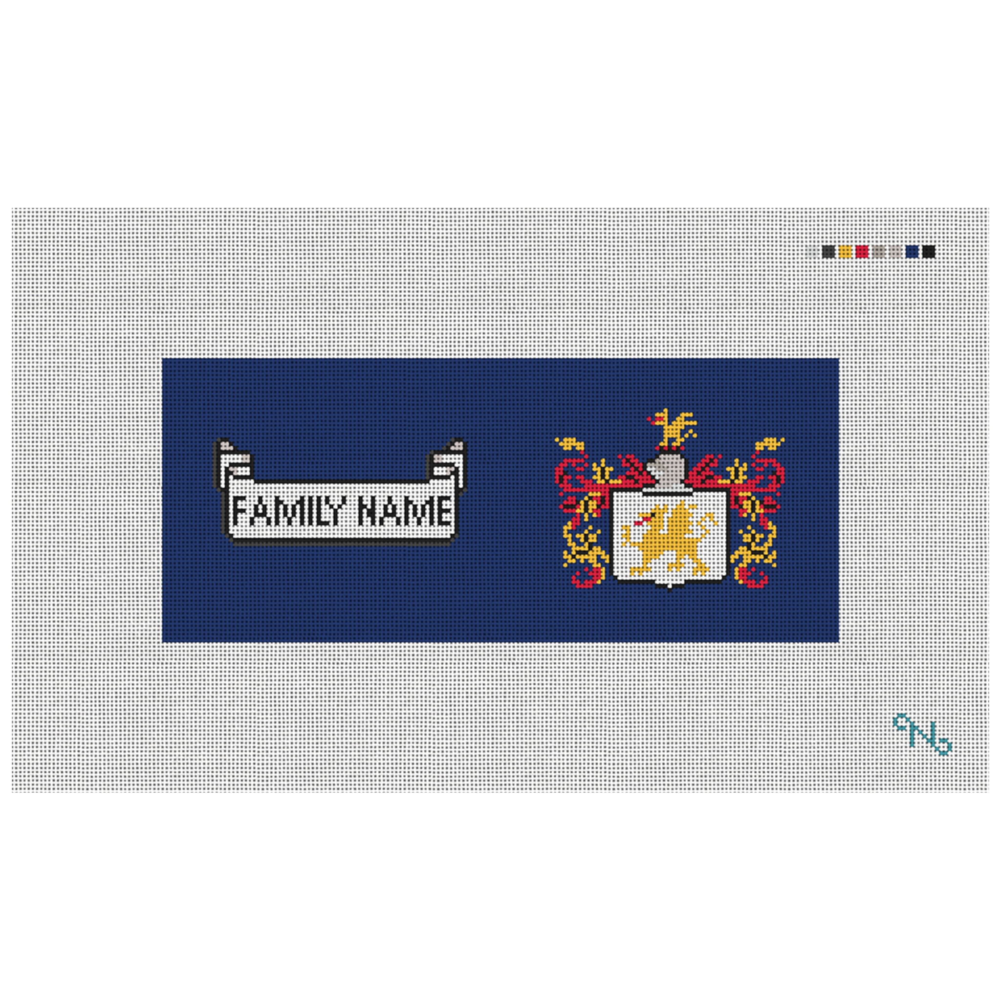 Family Crest Needlepoint Flask Kit