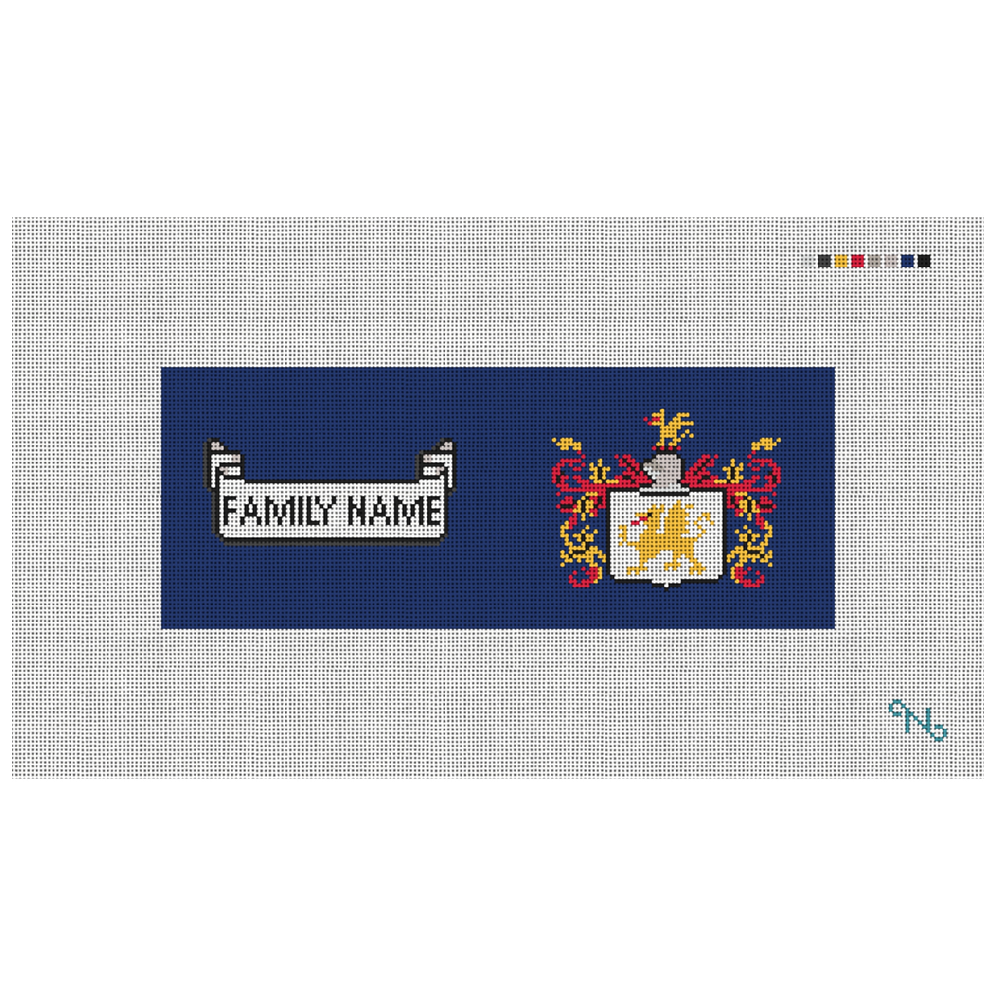 Family Crest Needlepoint Wallet Kit