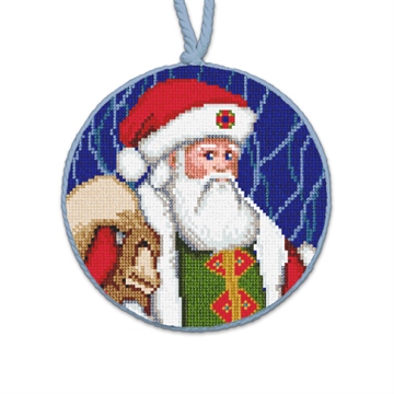Father Christmas Needlepoint Ornament