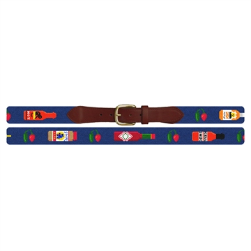 Favorite Hot Sauce Needlepoint Belt