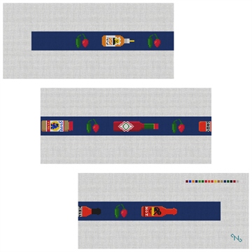Favorite Hot Sauce Needlepoint Belt Kit