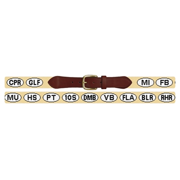 Favorite Places Needlepoint Belt