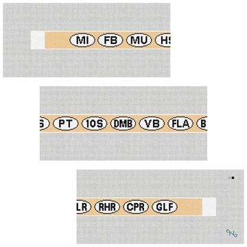 Favorite Places Needlepoint Belt Kit Stitched Preview