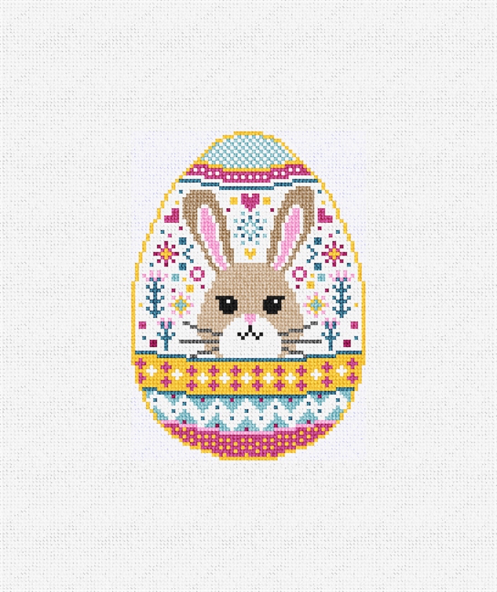 Festive Easter Bunny Needlepoint Ornament Kit