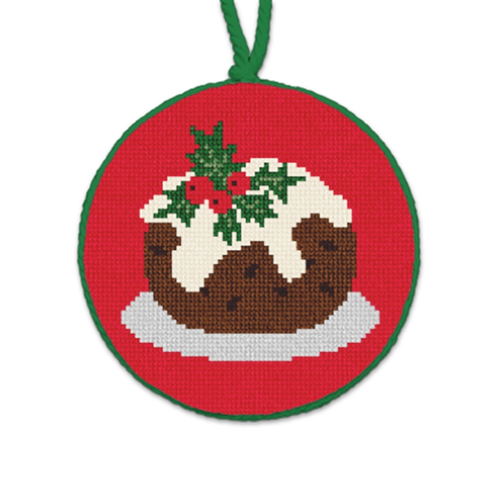 Figgy Pudding Needlepoint Ornament