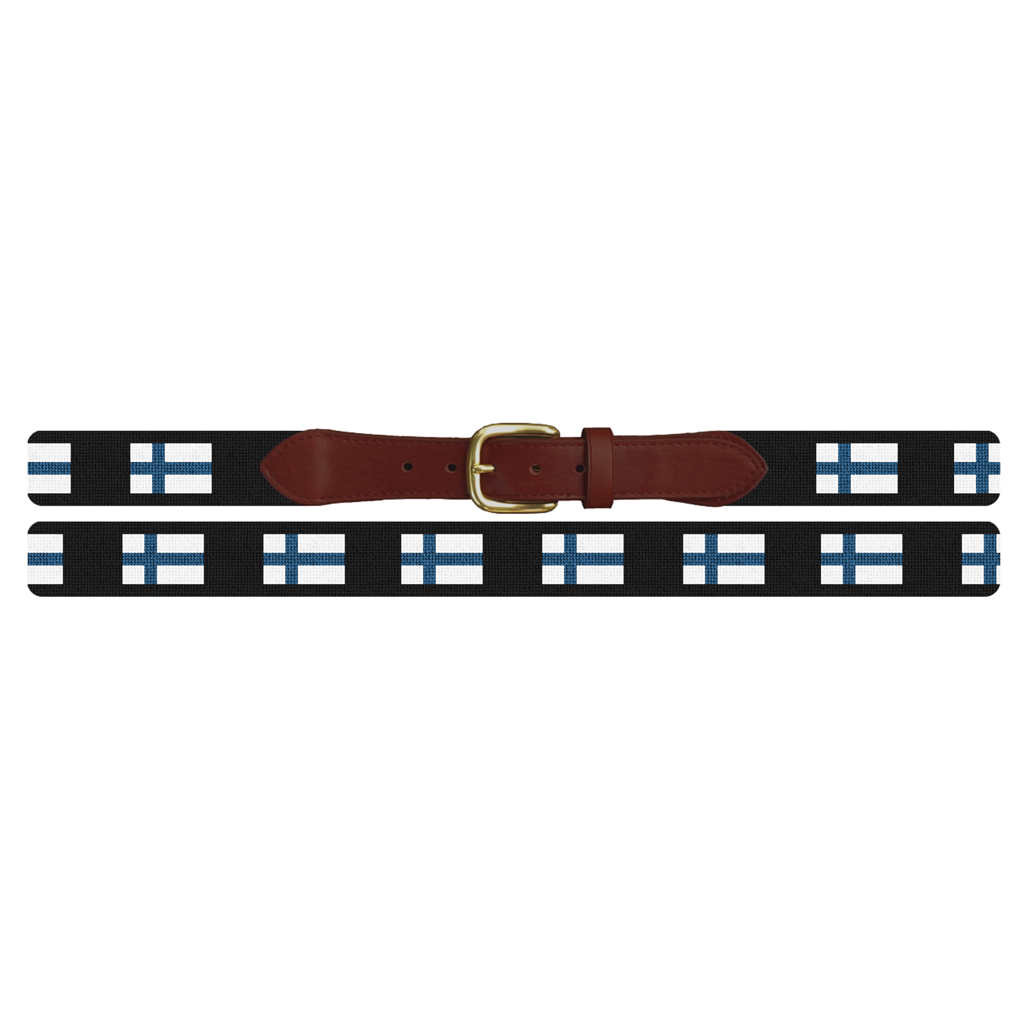 Finland Flag Needlepoint Belt