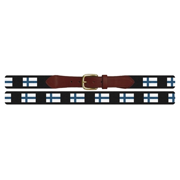 Finland Flag Needlepoint Belt