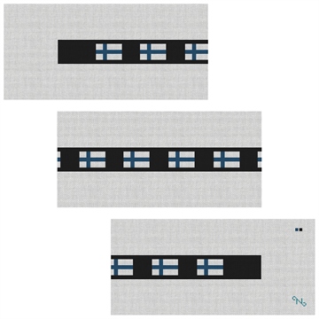 Finland Flag Needlepoint Belt Kit
