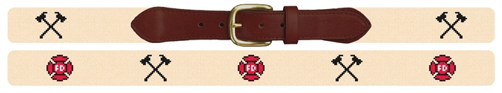 Firefighters Needlepoint Belt 