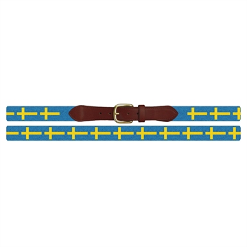Flag of Sweden Needlepoint Belt