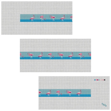 Flamingo Needlepoint Belt Kit