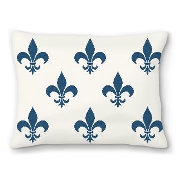 Fleur De Lis Needlepoint Pillow
