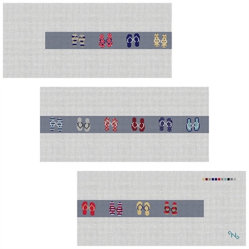 Flip Flops Needlepoint Belt Kit
