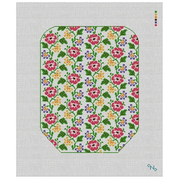 Floral Pickleball Paddle Cover Needlepoint Kit