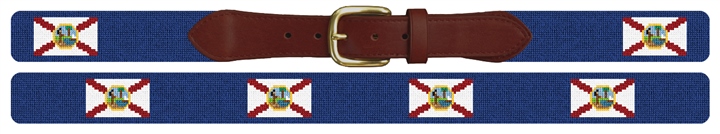 Florida Flag Needlepoint Belt 