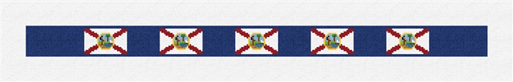 Florida Flag Needlepoint Dog Collar Kit
