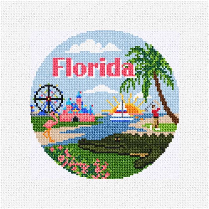 Florida Needlepoint Ornament Kit
