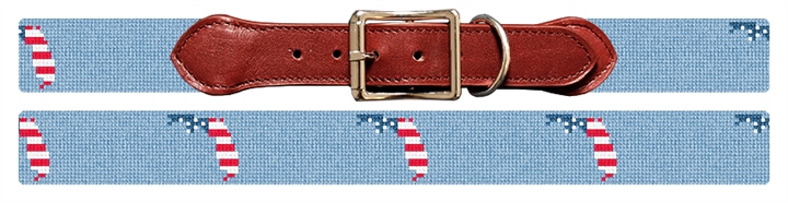 Florida State Needlepoint Dog Collar