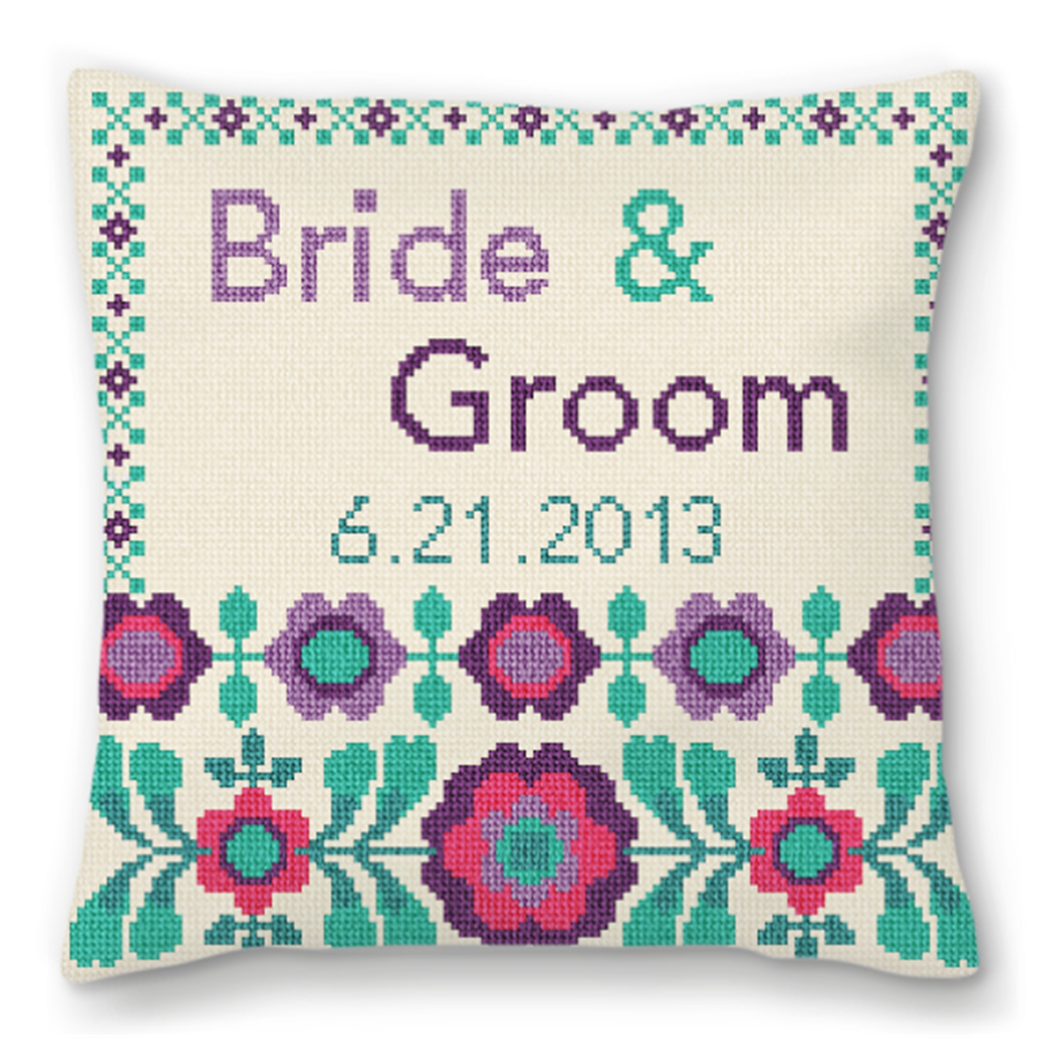FlowerPop Custom Wedding Ring Bearer Pillow