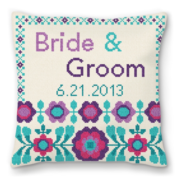 FlowerPop Custom Wedding Ring Bearer Pillow