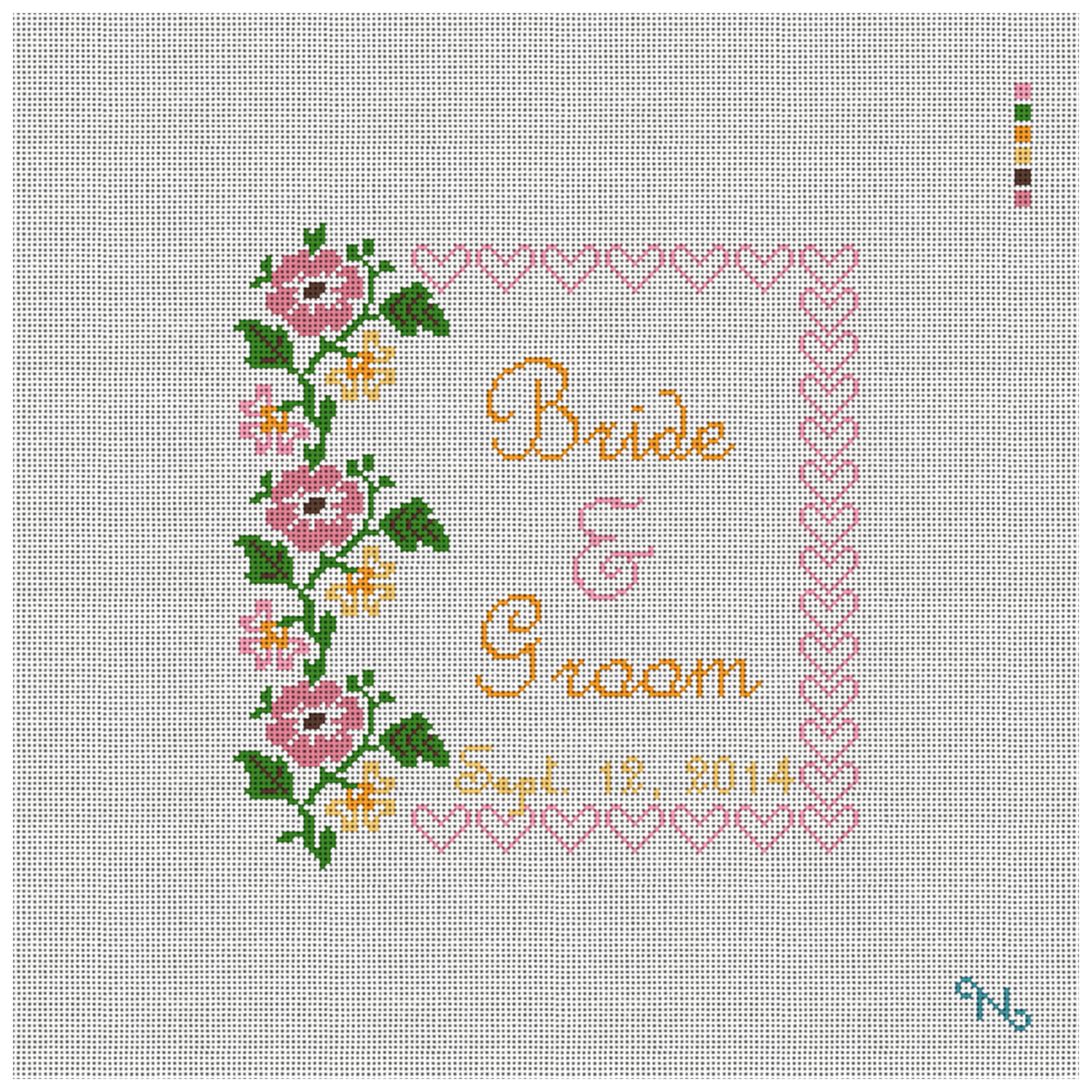 Flowers and Hearts Ring Bearer Kit