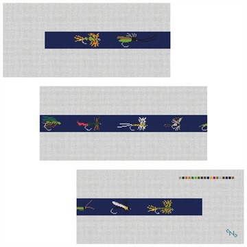 Fly Fishing Needlepoint Belt Kit