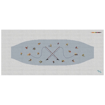 Fly Fishing Needlepoint Cummerbund Kit