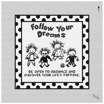 Follow Your Dreams Kit Stitched Preview