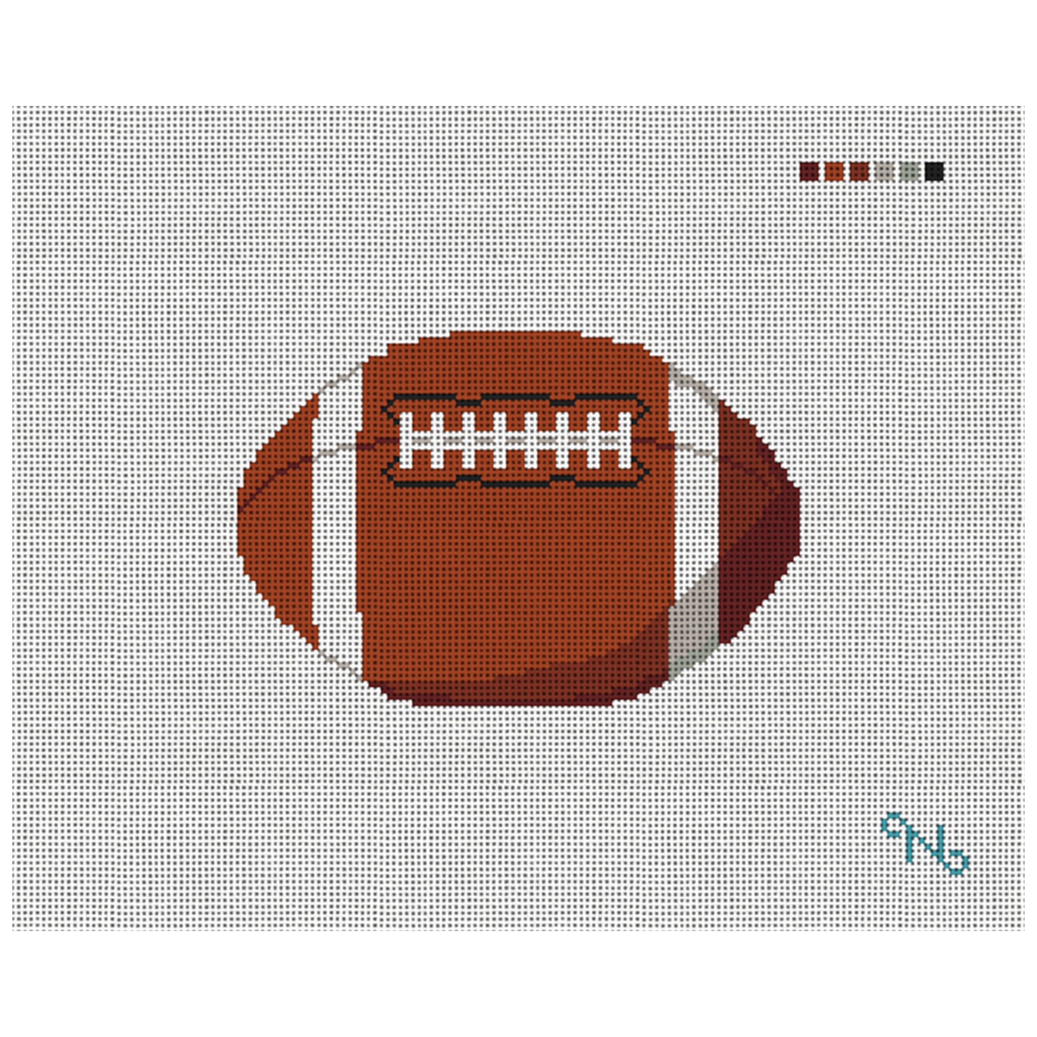 Football Needlepoint Ornament Kit