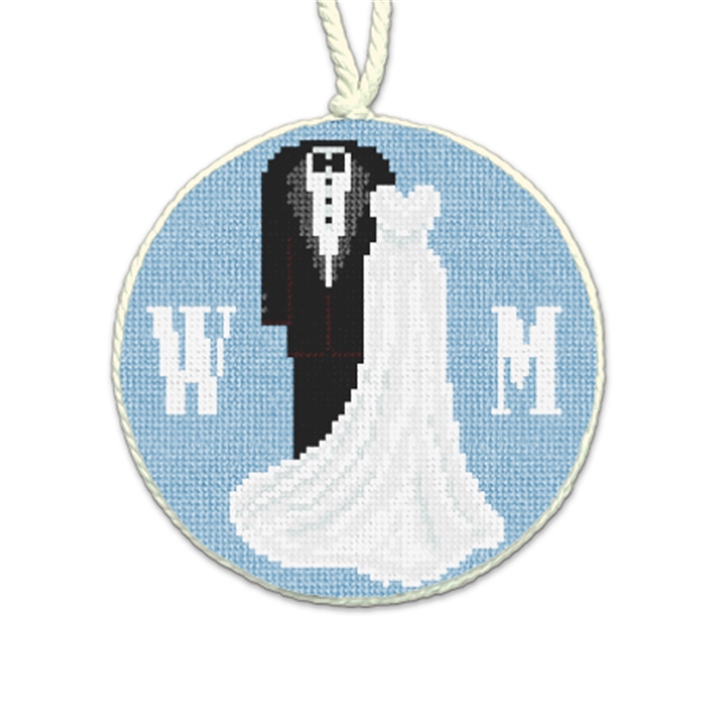 Formal Wedding Attire Needlepoint Ornament