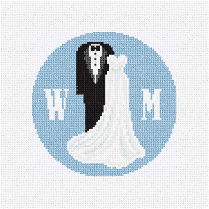 Formal Wedding Attire Needlepoint Ornament Kit