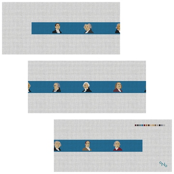 Founding Fathers Needlepoint Belt Kit
