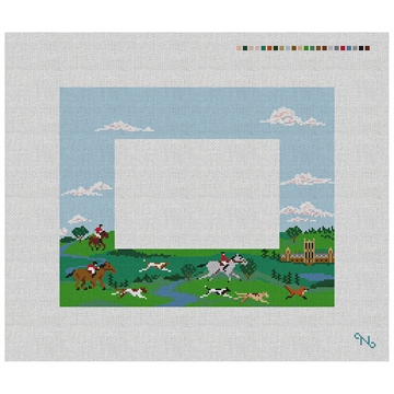 Fox Hunting Picture Frame Needlepoint Kit