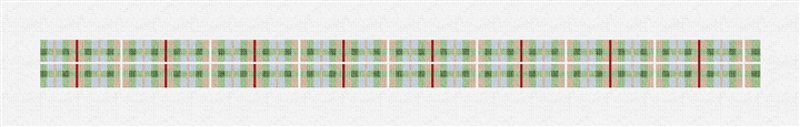 Fraser Hunting Tartan Needlepoint Dog Collar Kit