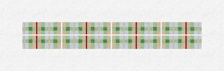 Fraser Hunting Tartan Needlepoint Key Fob Kit