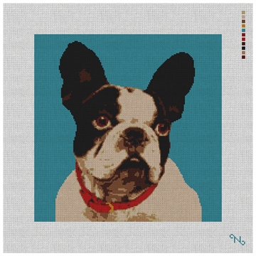 French Bulldog Needlepoint Kit