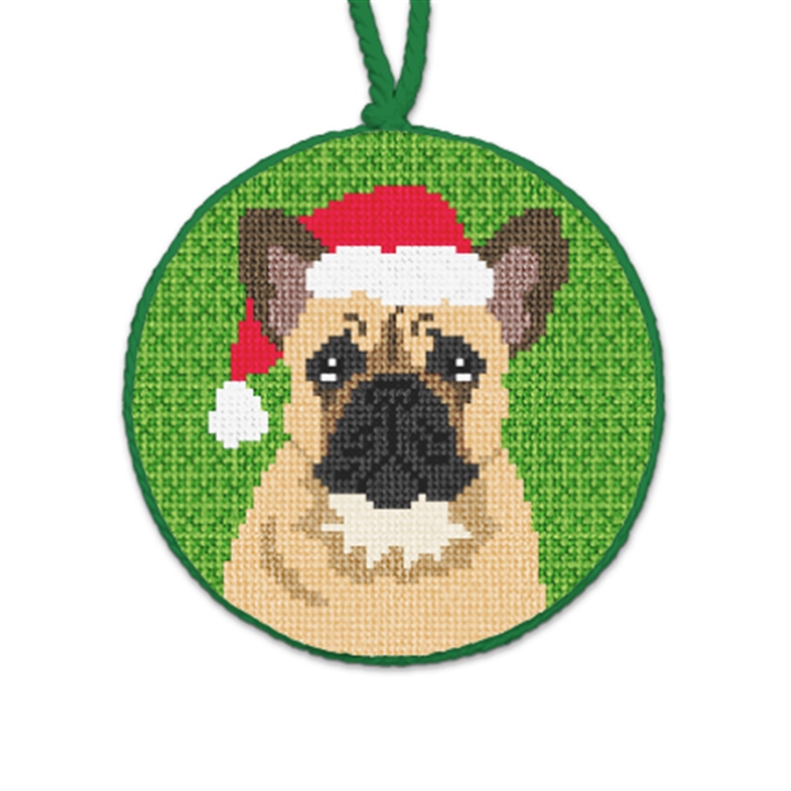 French Bulldog Needlepoint Ornament