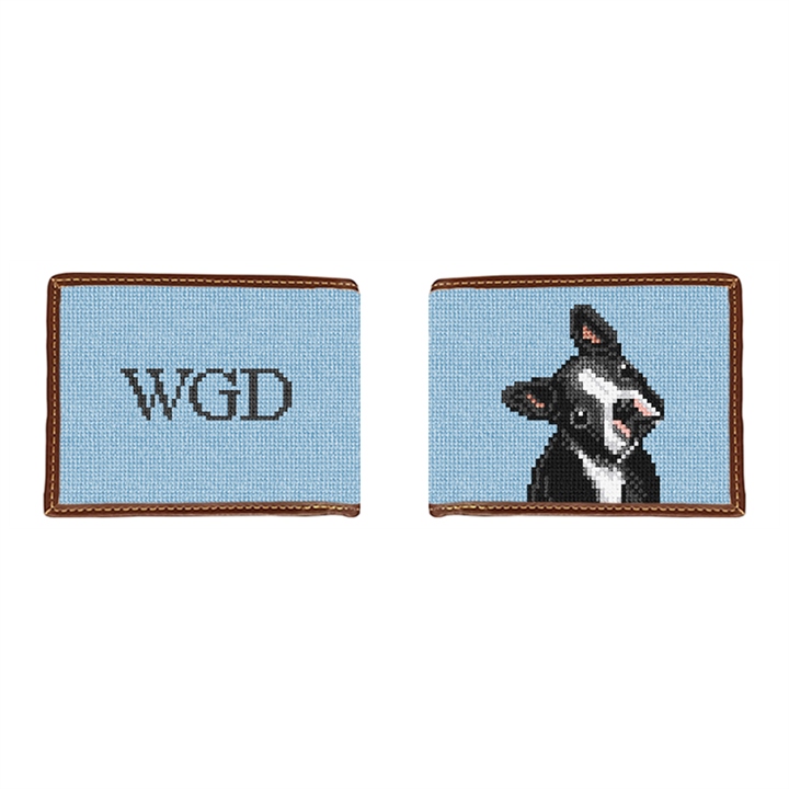 French Bulldog Needlepoint Wallet