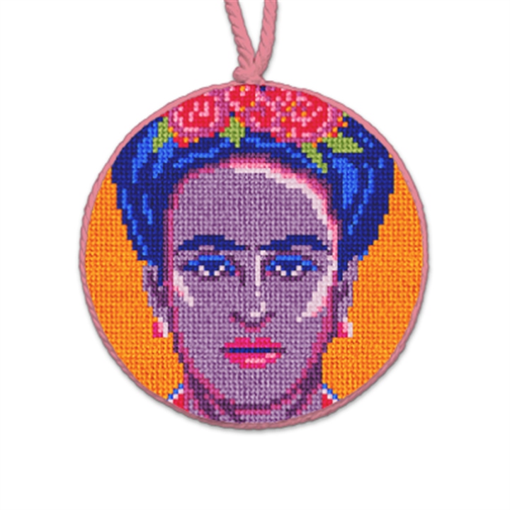 Frida Kahlo Needlepoint Ornament 