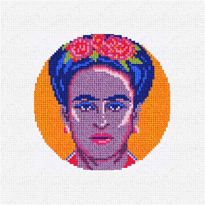 Frida Kahlo Needlepoint Ornament Kit