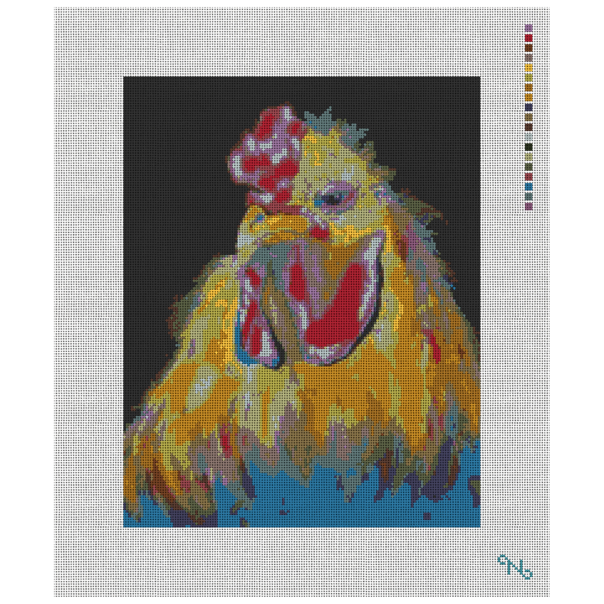 Fried Chicken Needlepoint Kit