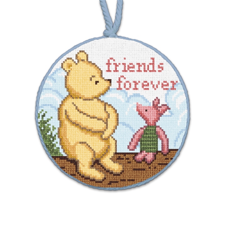Friends Forever Needlepoint Ornament 