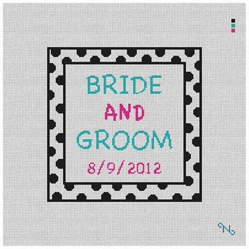 Funky Needlepoint Ring Bearer Pillow Kit