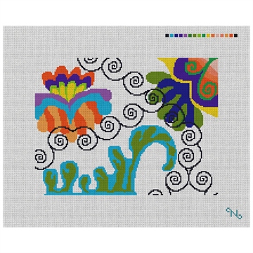 Funky Spiral Needlepoint Kit
