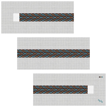 Gaea Needlepoint Belt Kit Stitched Preview