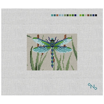 Garden Cattails Needlepoint Card Wallet Kit