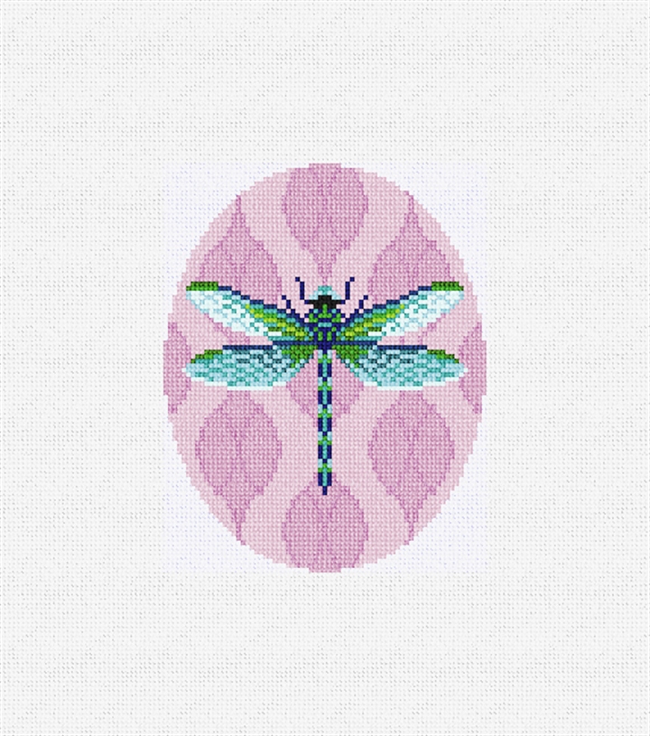 Garden Dragonfly Needlepoint Ornament Kit