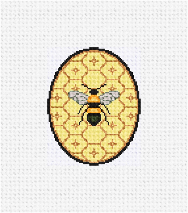 Garden Honey Bee Needlepoint Ornament Kit